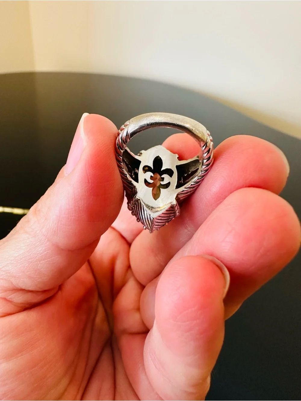 Judith Ripka Luxury Designer Couture Runway RARE Authentic Formal Silver Ring